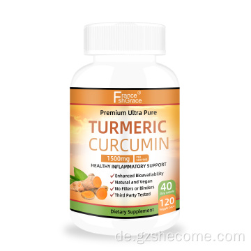 Shecome Kurkuma-Curcumin-Extrakt aus schwarzem Pfeffer
